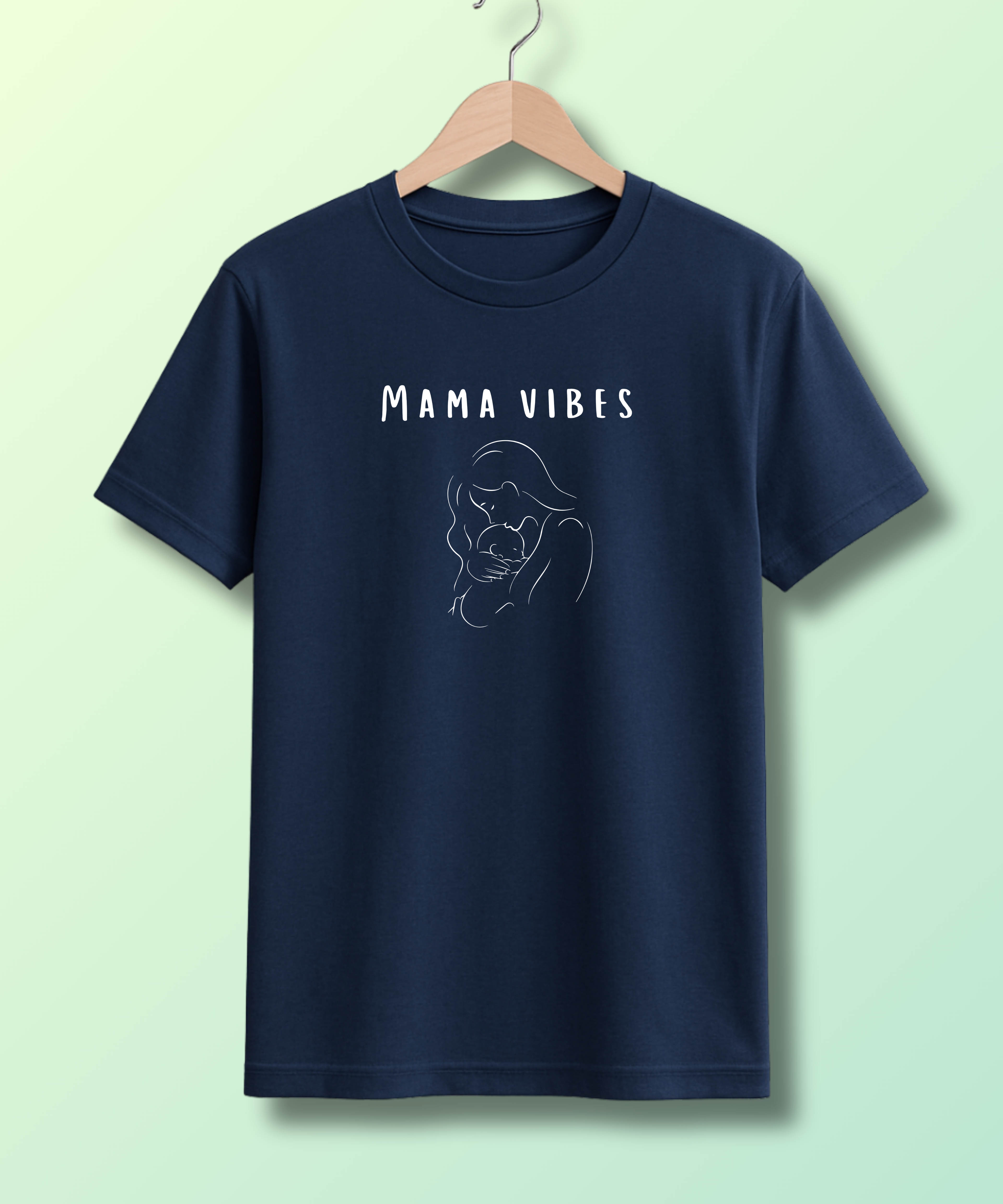 Mama Vibes - Unisex Half Sleeve Tshirt