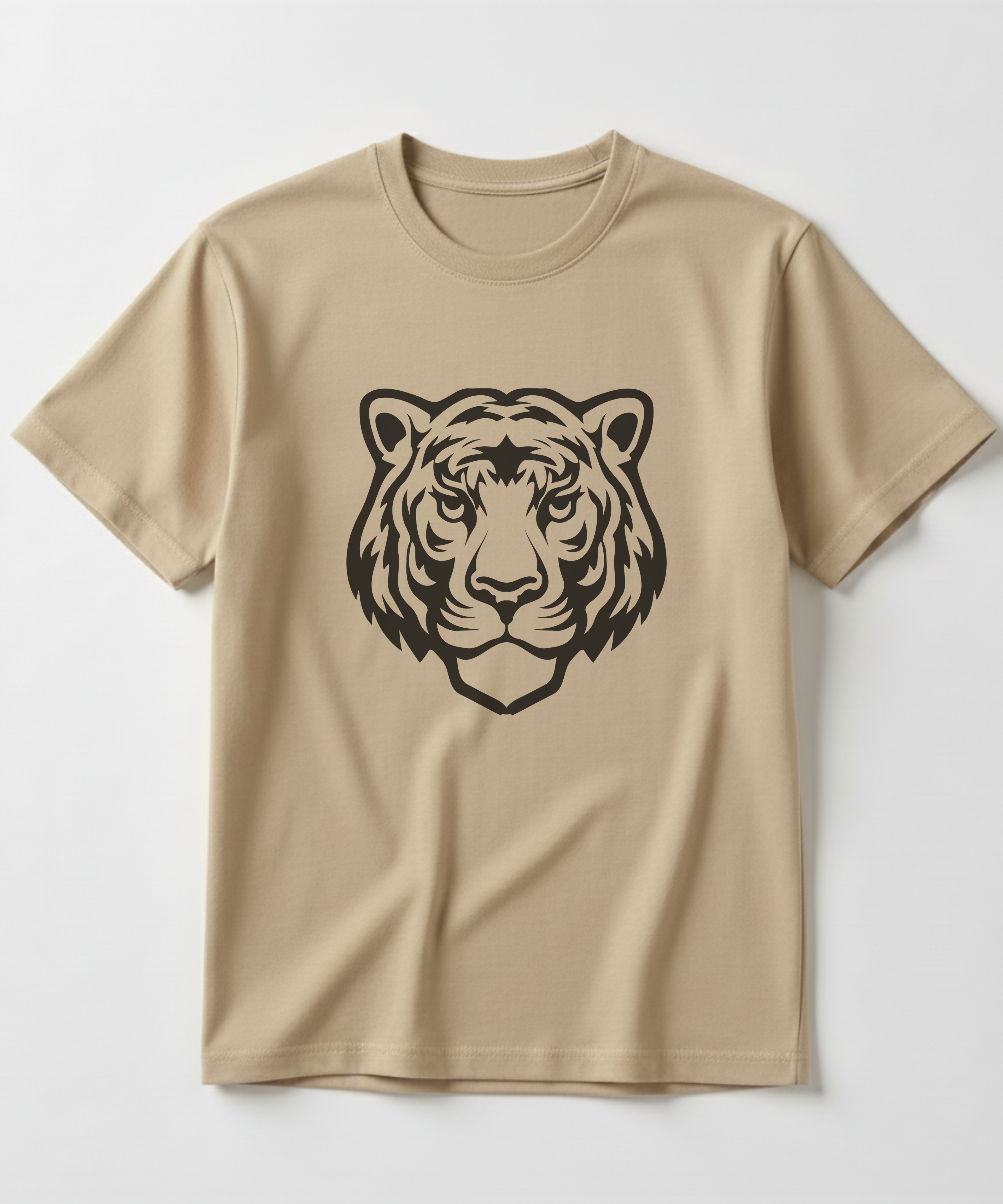 Lion Face - Unisex Half Sleeve Tshirt