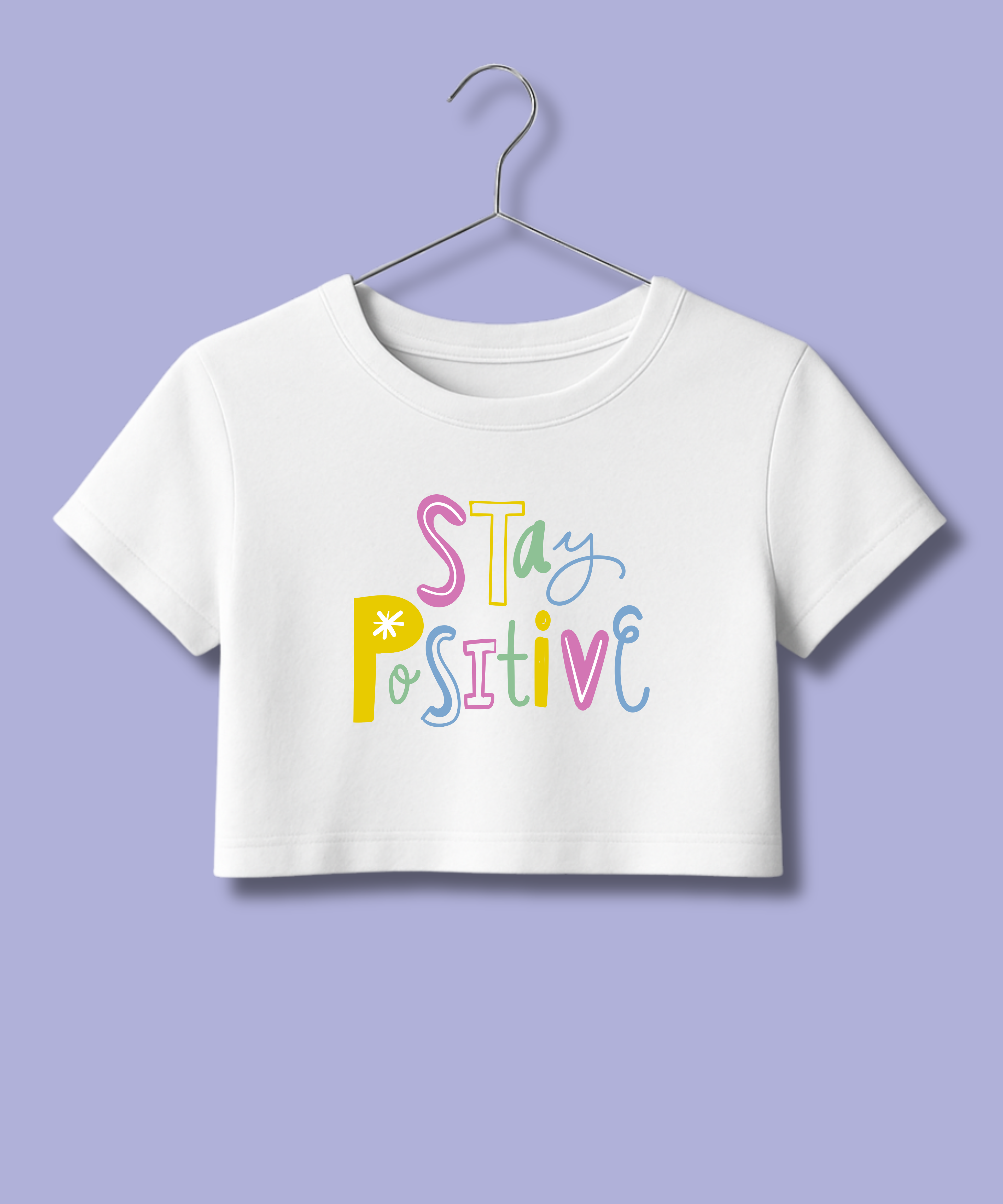 Stay Positive - Crop Top
