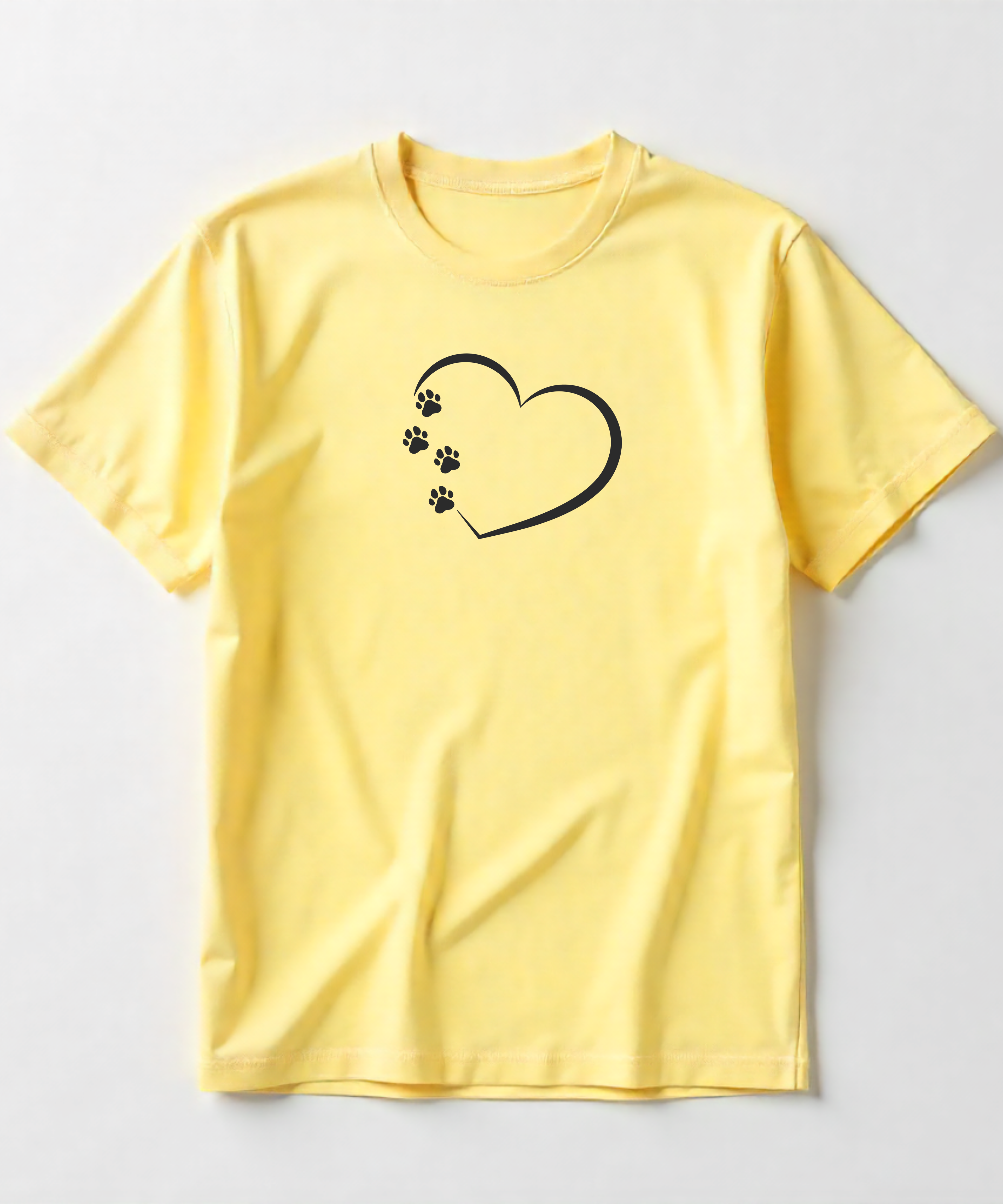Paw Heart - Unisex Half Sleeve Tshirt