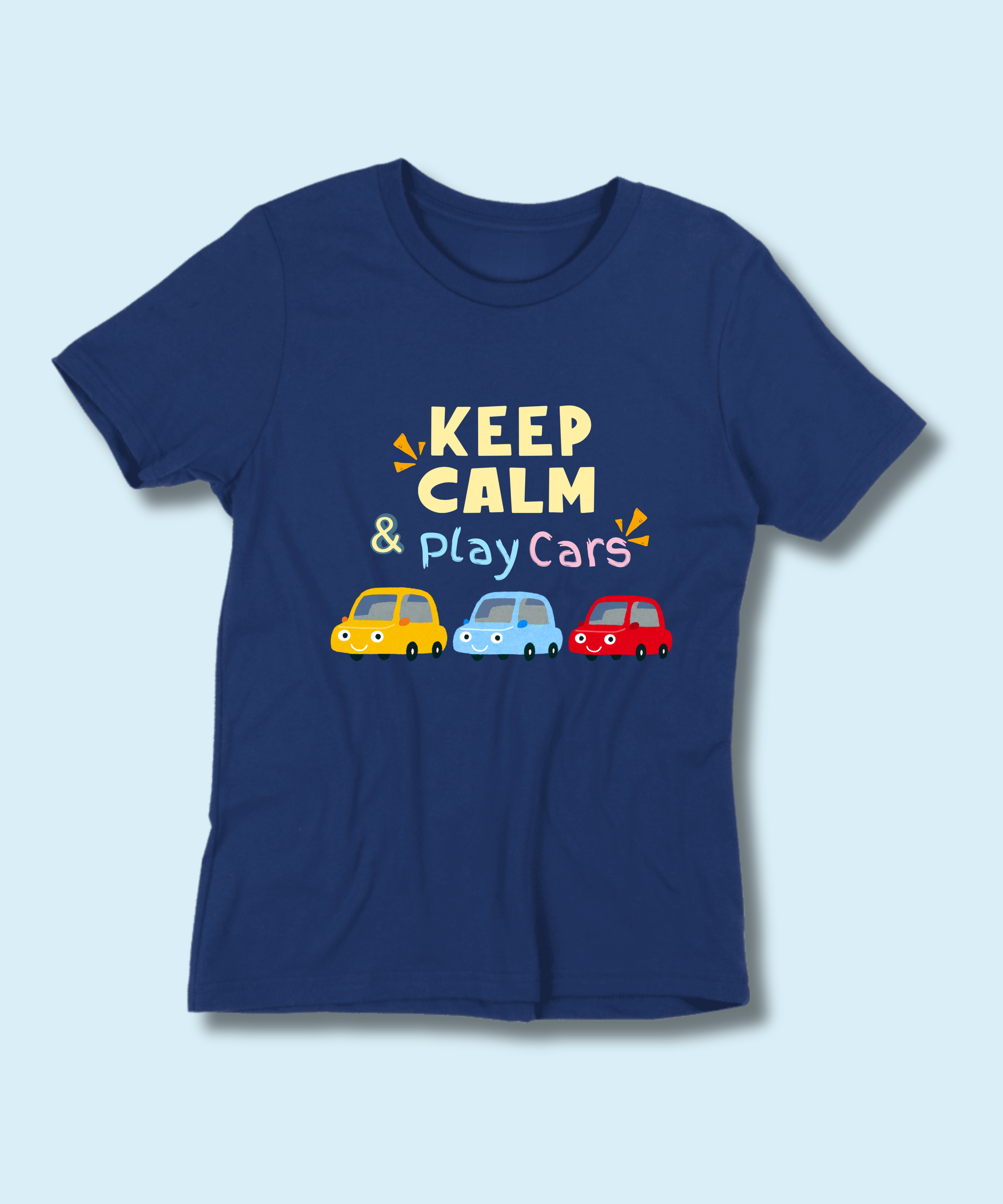 Keep Calm and Play Cars - Kids Tshirt