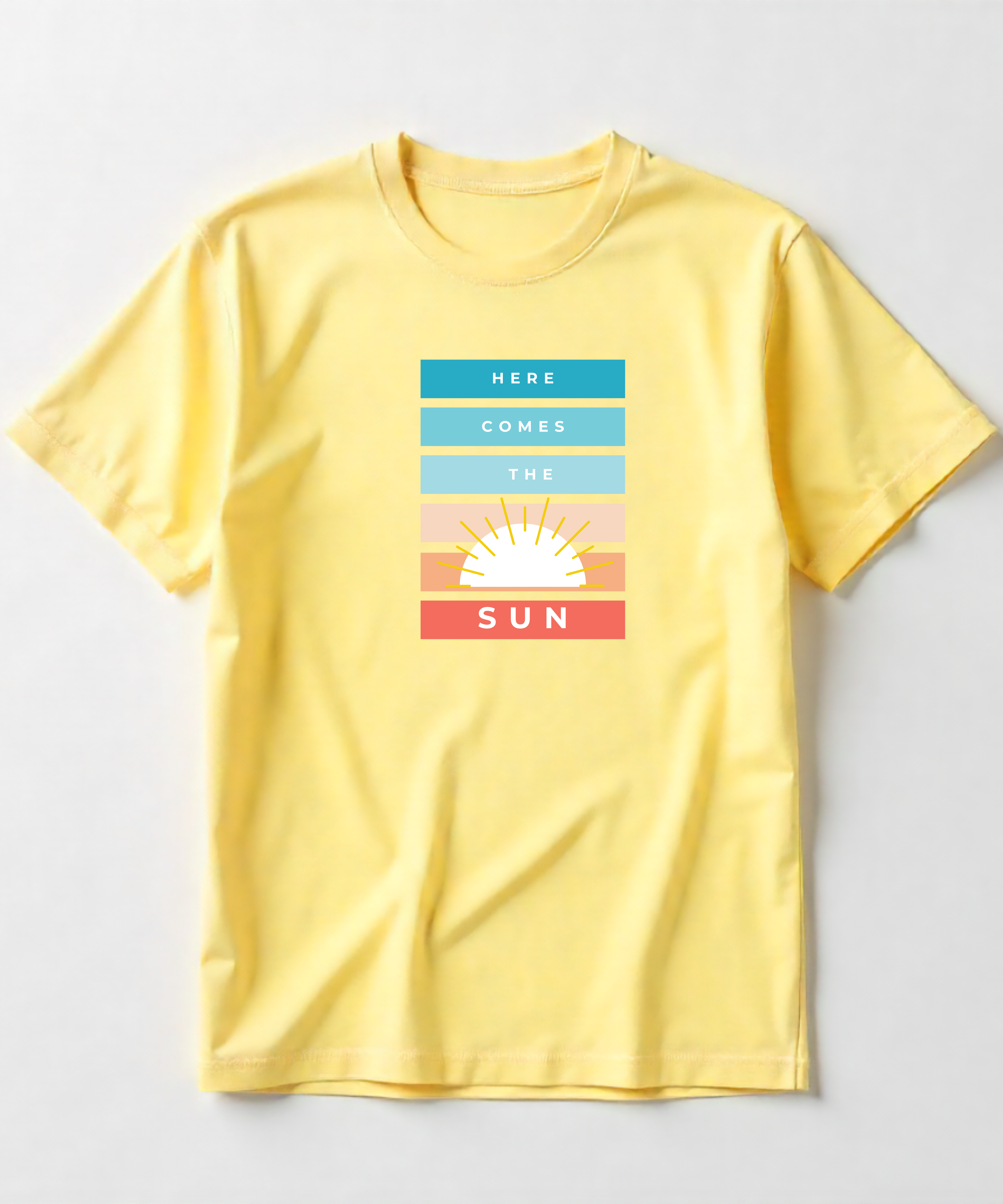 Here comes the Sun Tshirt - Half Sleeve Unisex Tee