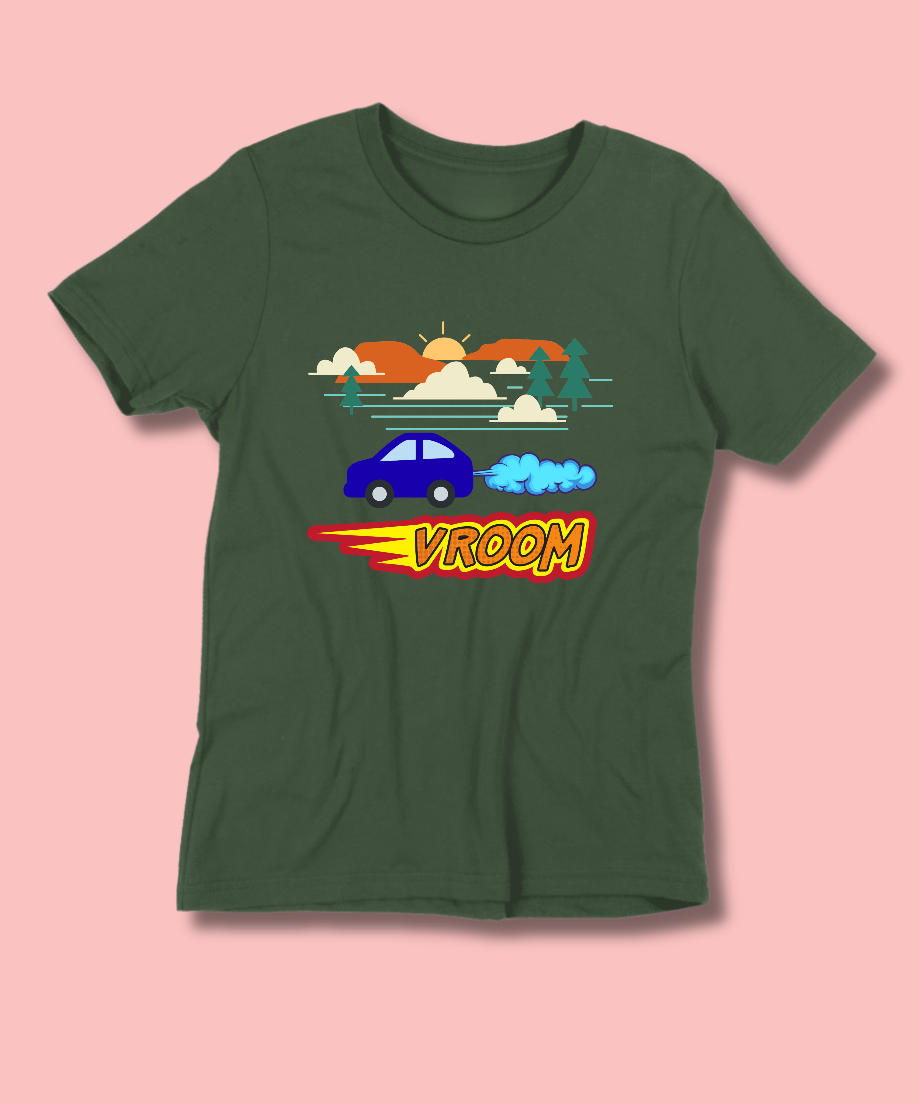 Car Vroom - Kids Tshirt