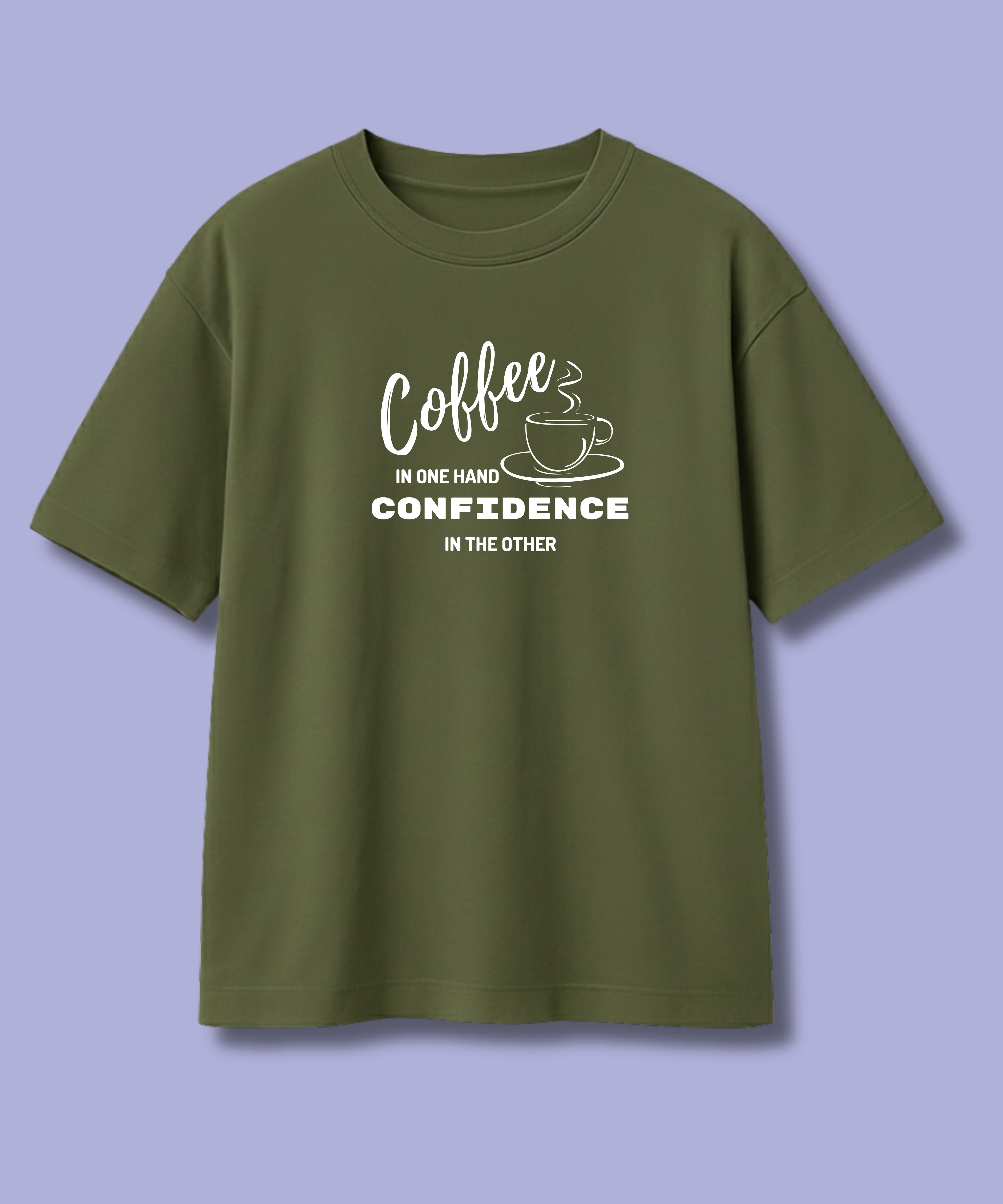 Coffe and Confidence - Unisex Oversize Tshirt