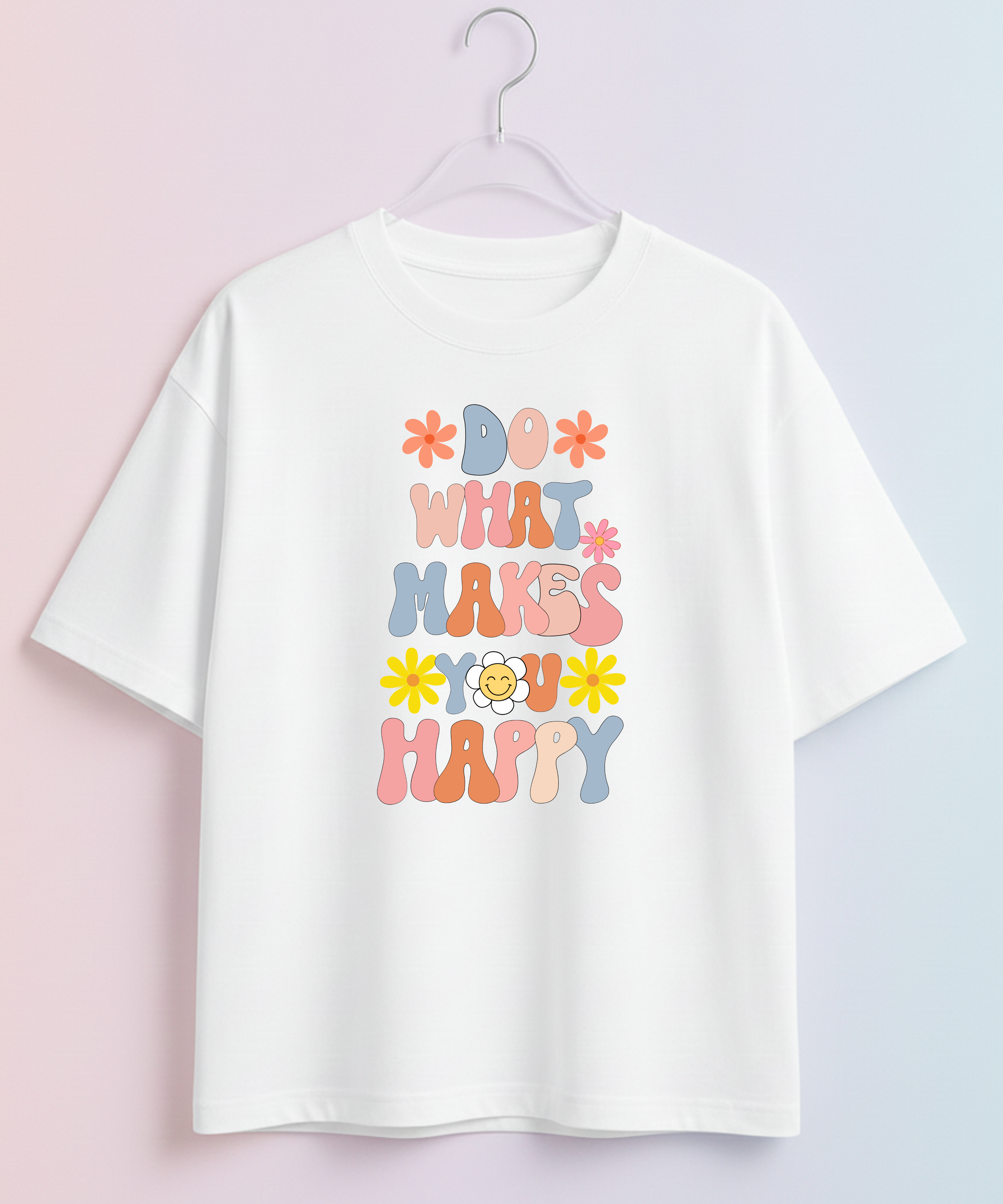 Do what makes you happy hippie color - Unisex Oversize Tshirt