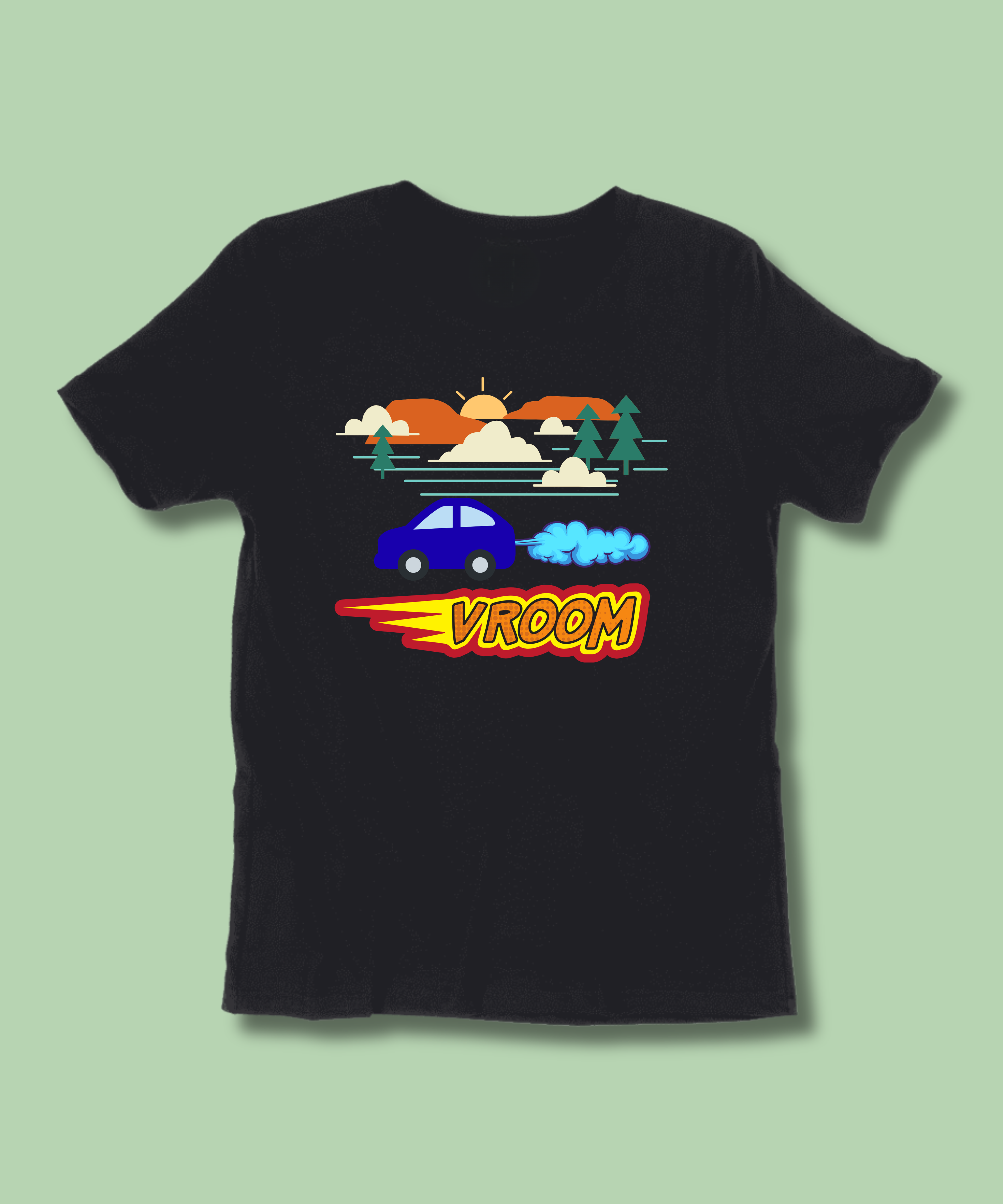 Car Vroom - Kids Tshirt