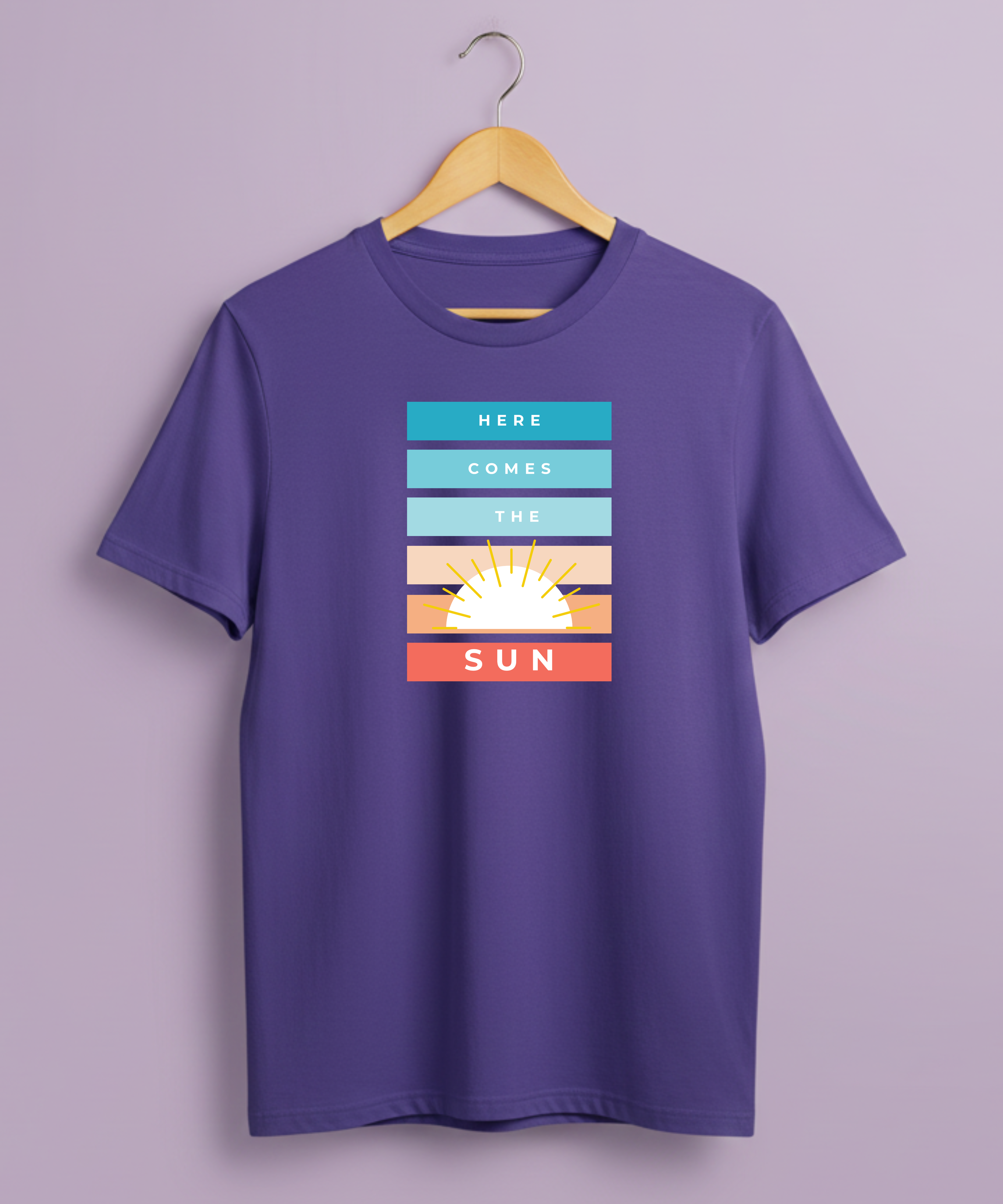 Here comes the Sun Tshirt - Half Sleeve Unisex Tee