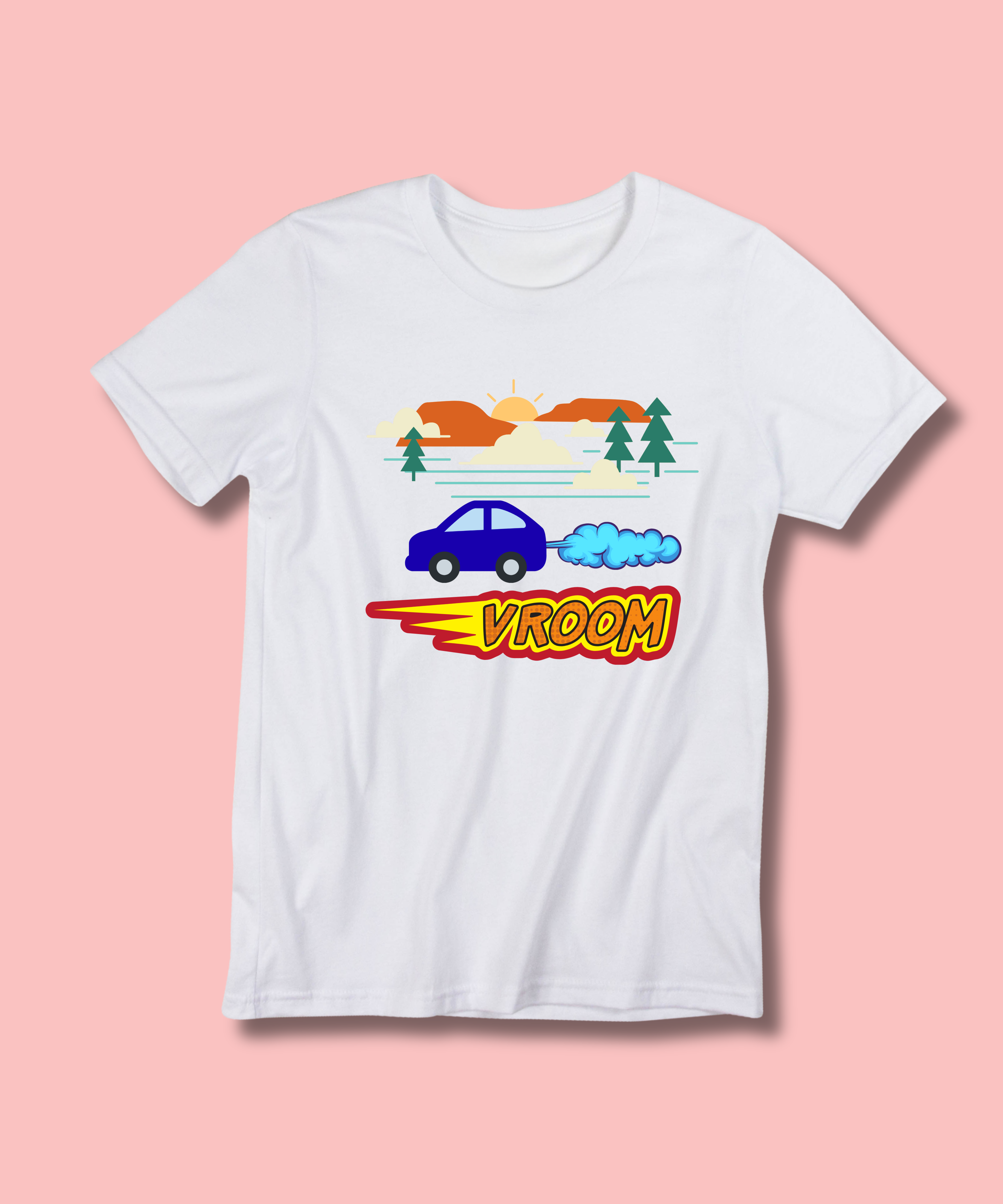 Car Vroom - Kids Tshirt