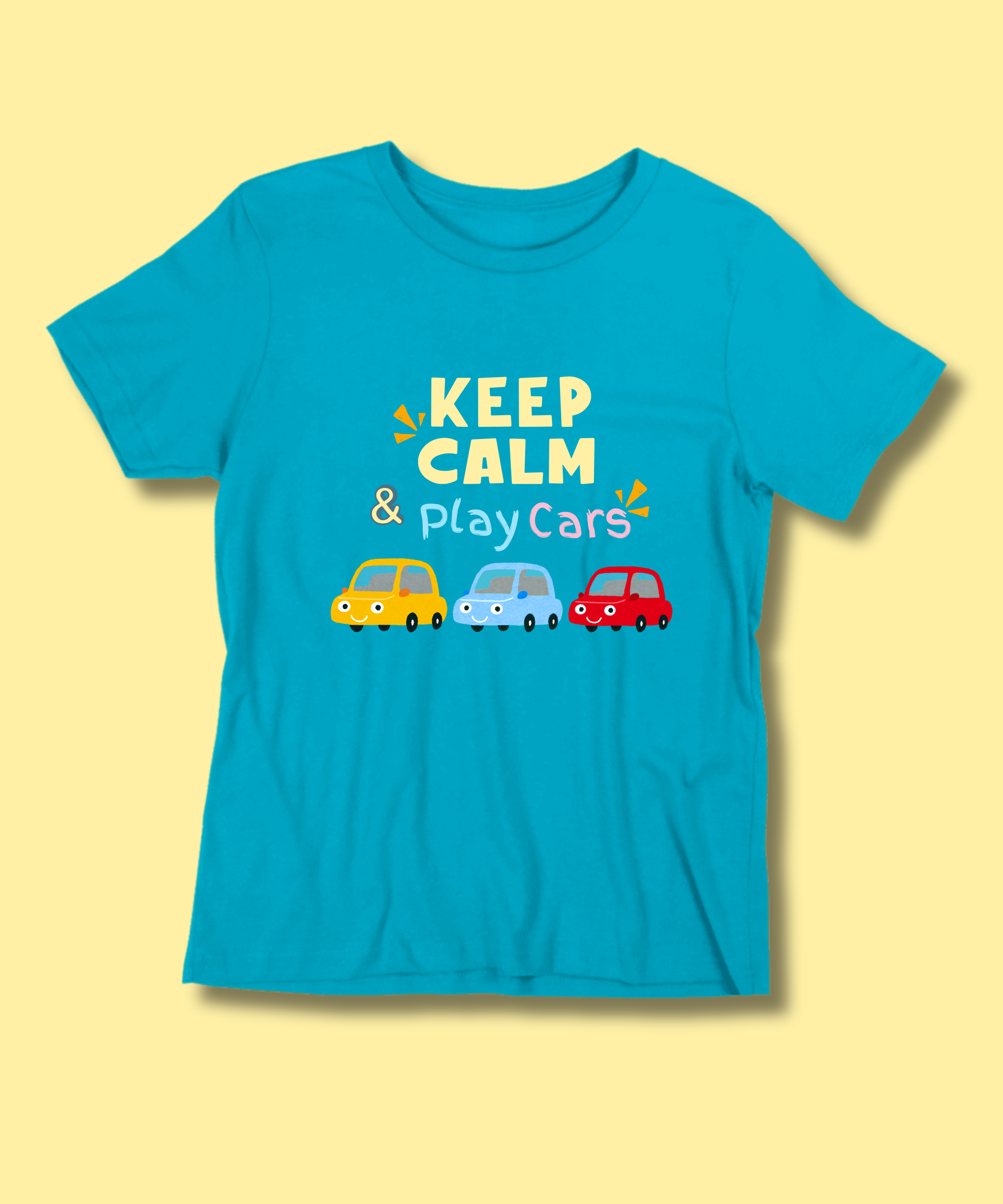 Keep Calm and Play Cars - Kids Tshirt