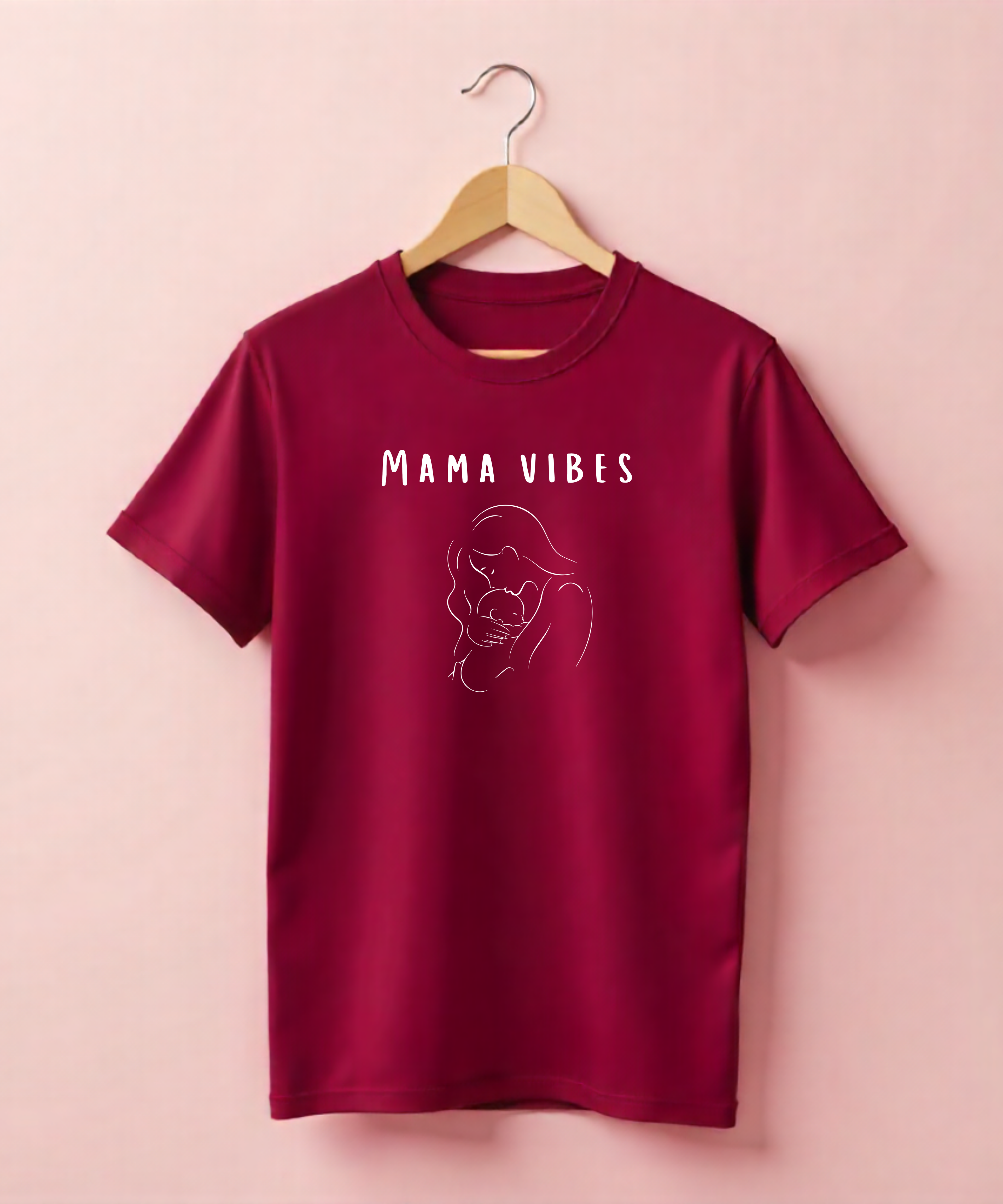 Mama Vibes - Unisex Half Sleeve Tshirt