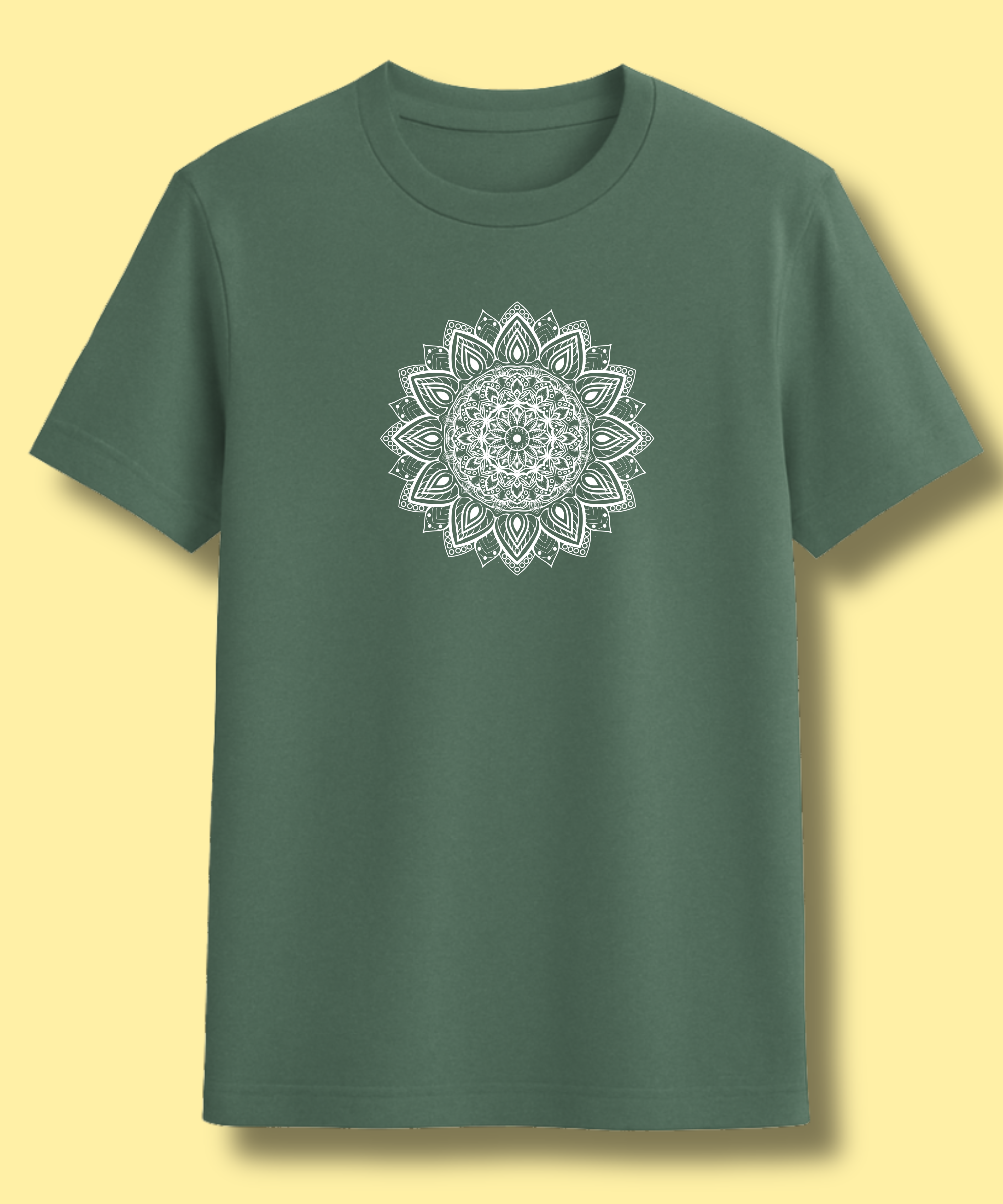 Mandala Art design - Unisex Half Sleeve Tshirt