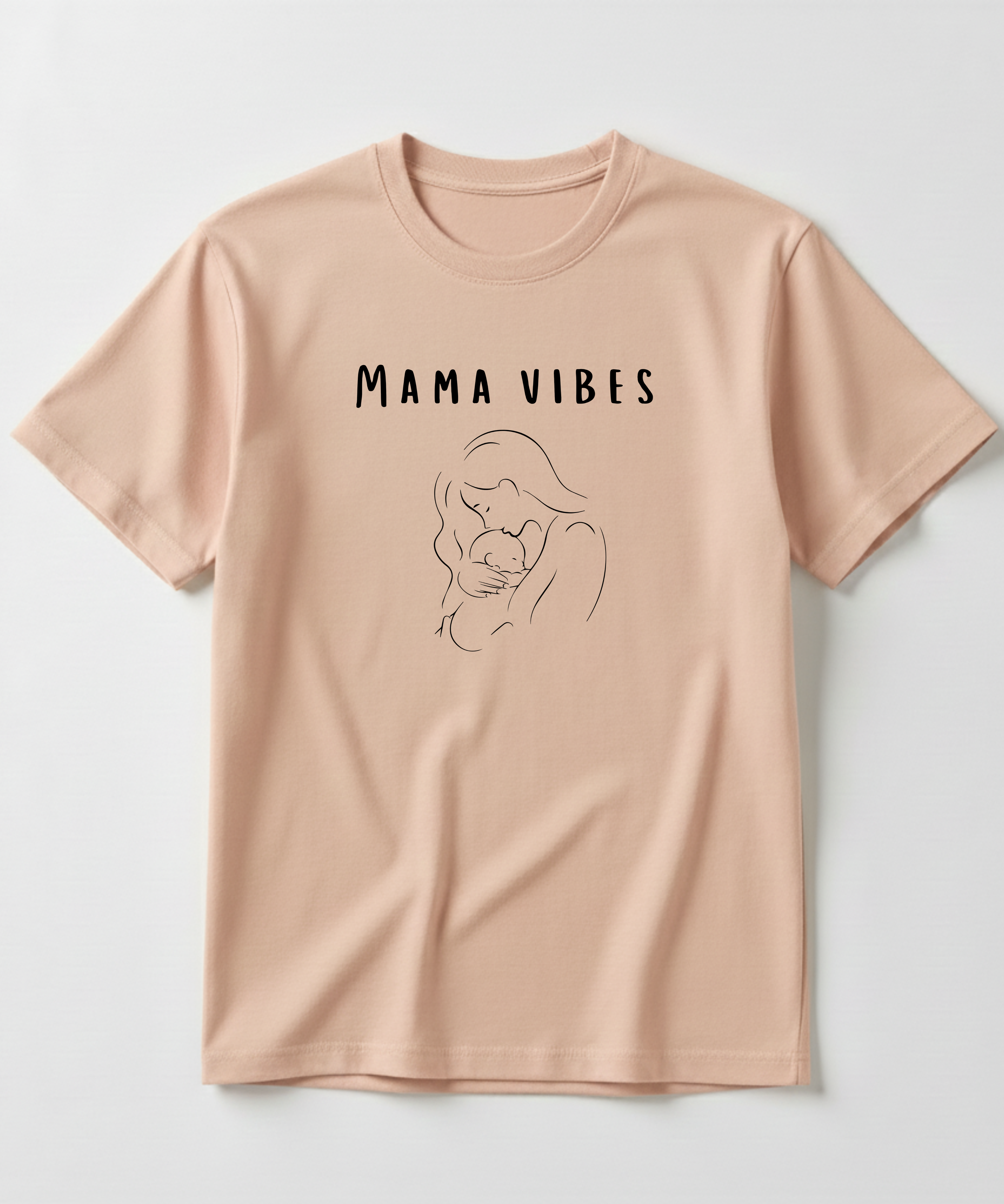 Mama Vibes - Unisex Half Sleeve Tshirt