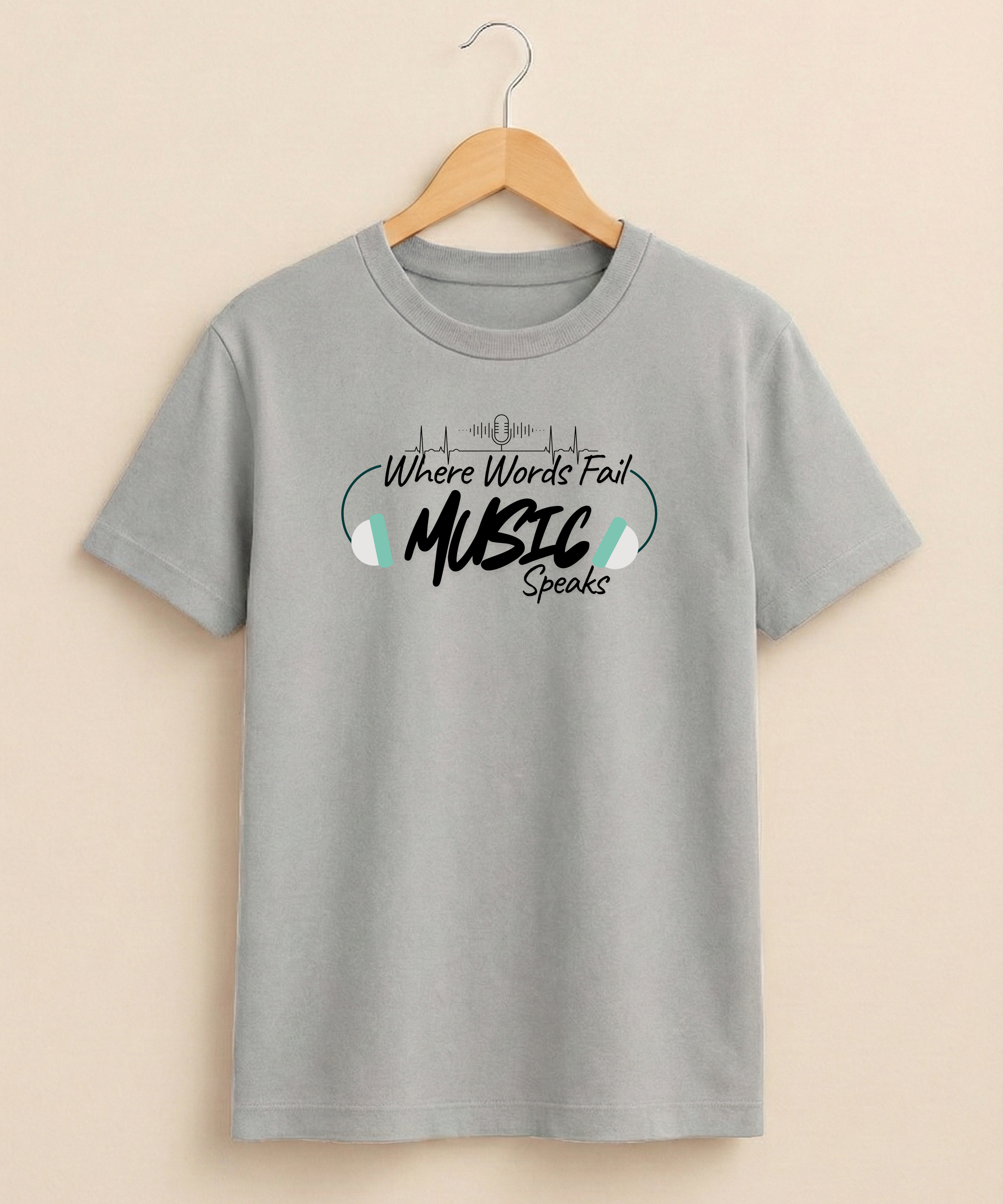 Music Speaks - Unisex Half Sleeve Tshirt